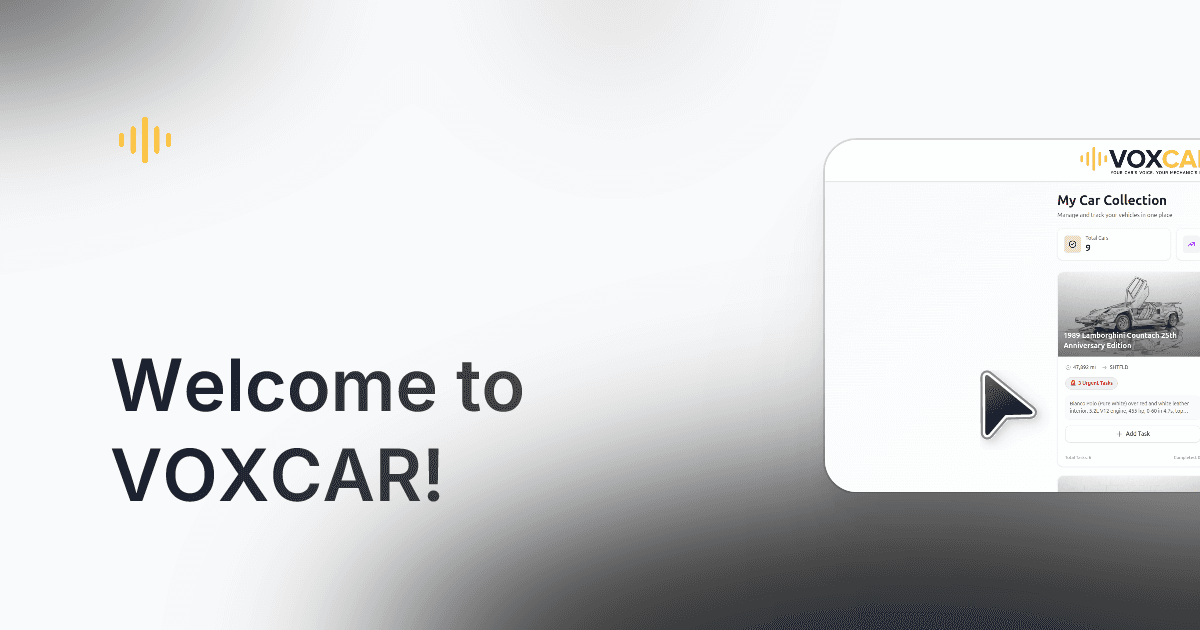 Welcome to VOXCAR! demo preview